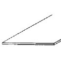Clear Plastic Sheet -- Copolyester .030 x 7 x 12′ pkg(3), ALL, Plastruct Inc 91251