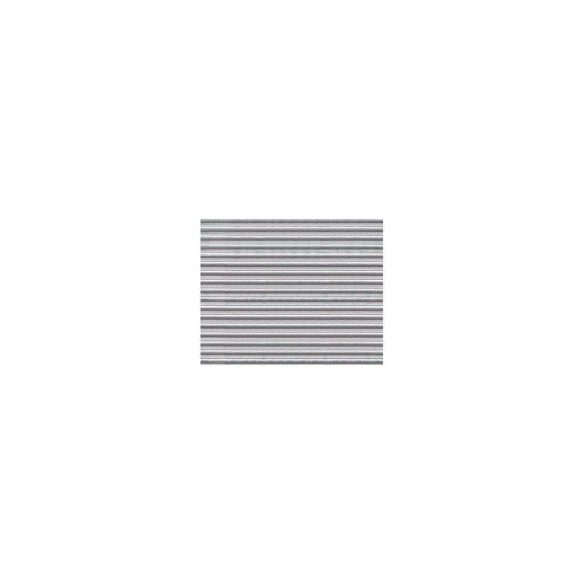 Patterned Sheets - Siding - Corrugated - .020 x 7 x 12` pkg(2) -- White - .080` Spacing, O, Plastruct Inc 91519