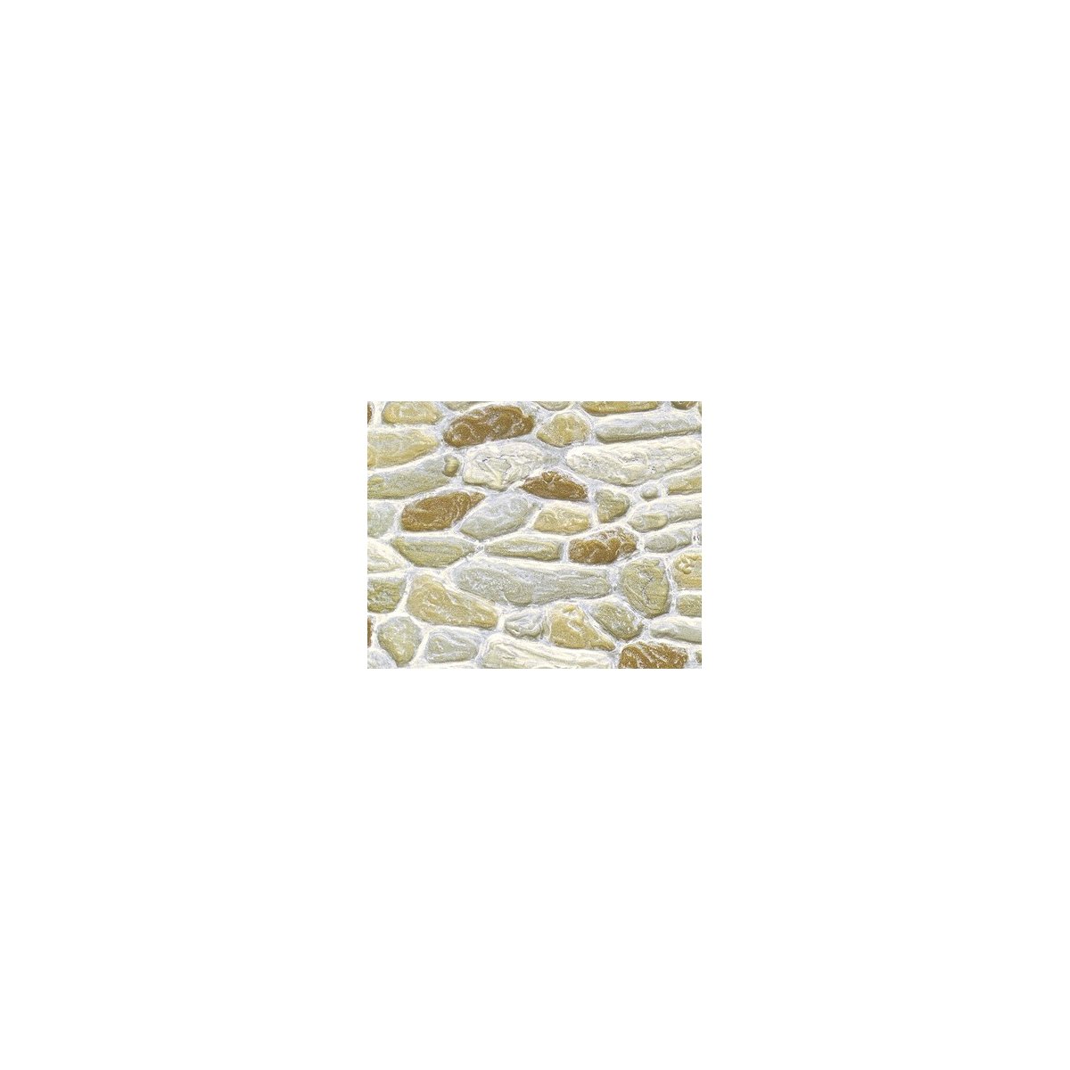 Patterned Sheets - Stone - Field Stone - .020 x 7 x 12` pkg(2) -- .575` Beige Stones, G, Plastruct Inc 91564