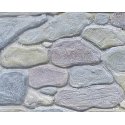 Patterned Sheets - Stone - Field Stone - .020 x 7 x 24` -- .750` Beige Stones, ALL, Plastruct Inc 91583