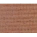 Patterned Sheets - Brick - .020 x 7 x 12` pkg(2) -- .100` Red Bricks, TT, Plastruct Inc 91609