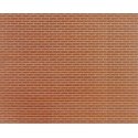 Patterned Sheets - Brick - .020 x 7 x 12` pkg(2) -- .145` Red Bricks, HO, Plastruct Inc 91611