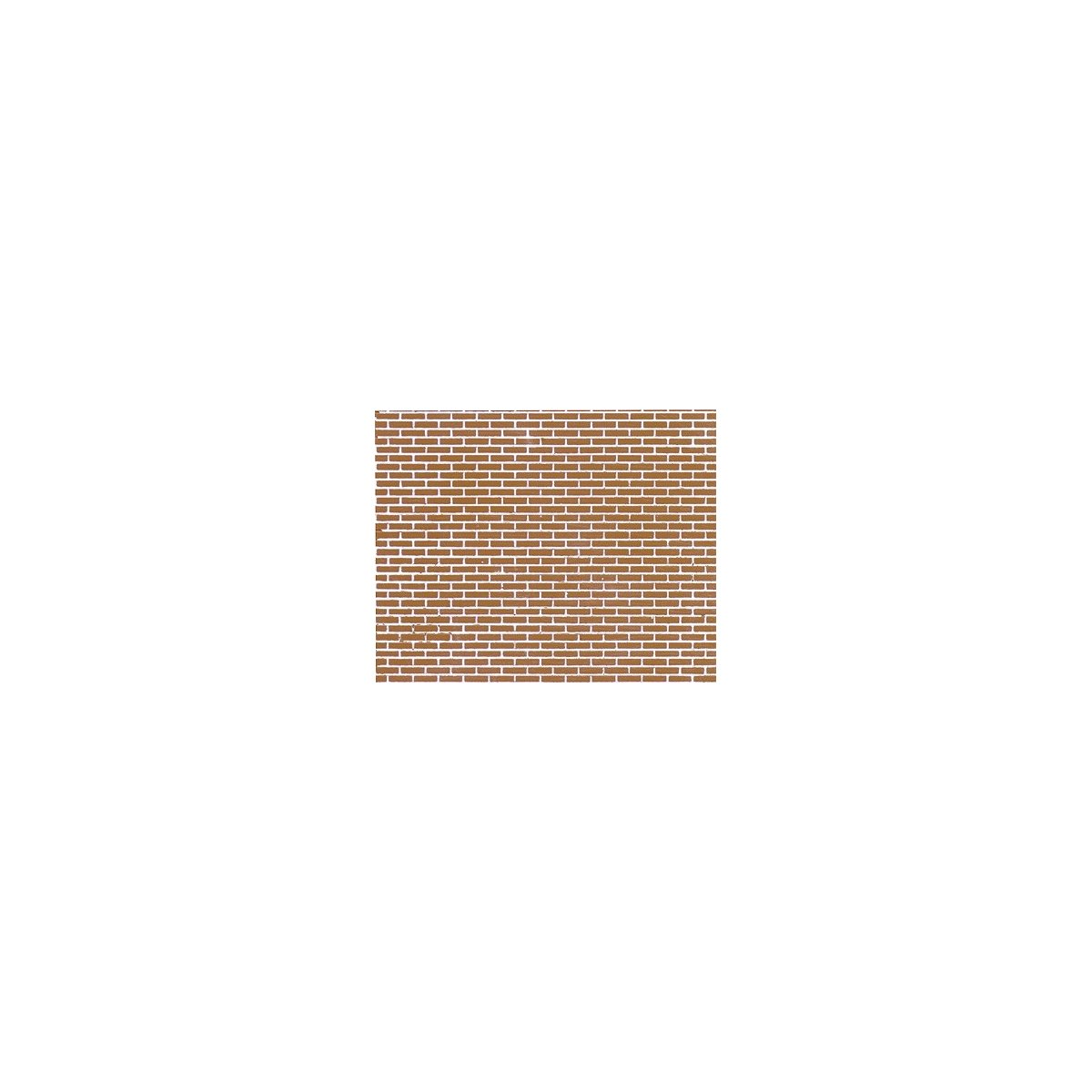 Patterned Sheets - Brick - .020 x 7 x 12` pkg(2) -- .187` Red Bricks, O, Plastruct Inc 91613