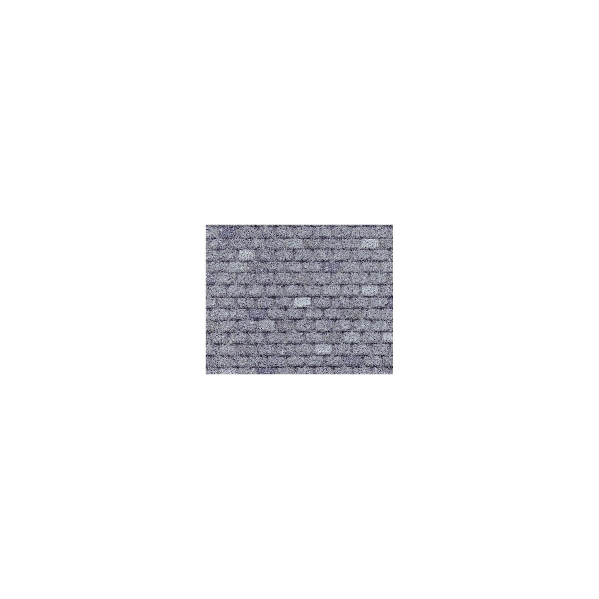 Roofing - Asphalt Shingles (Vacuum-Formed Styrene Sheet 12 x 7 x .020`) -- Gray - .250` Spacing pkg(2), O, Plastruct Inc 91631