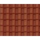 Patterned Sheets - Roofing - Spanish Tile - .020 x 7 x 12` pkg(2) -- .250` Red Tiles, G, Plastruct Inc 91632