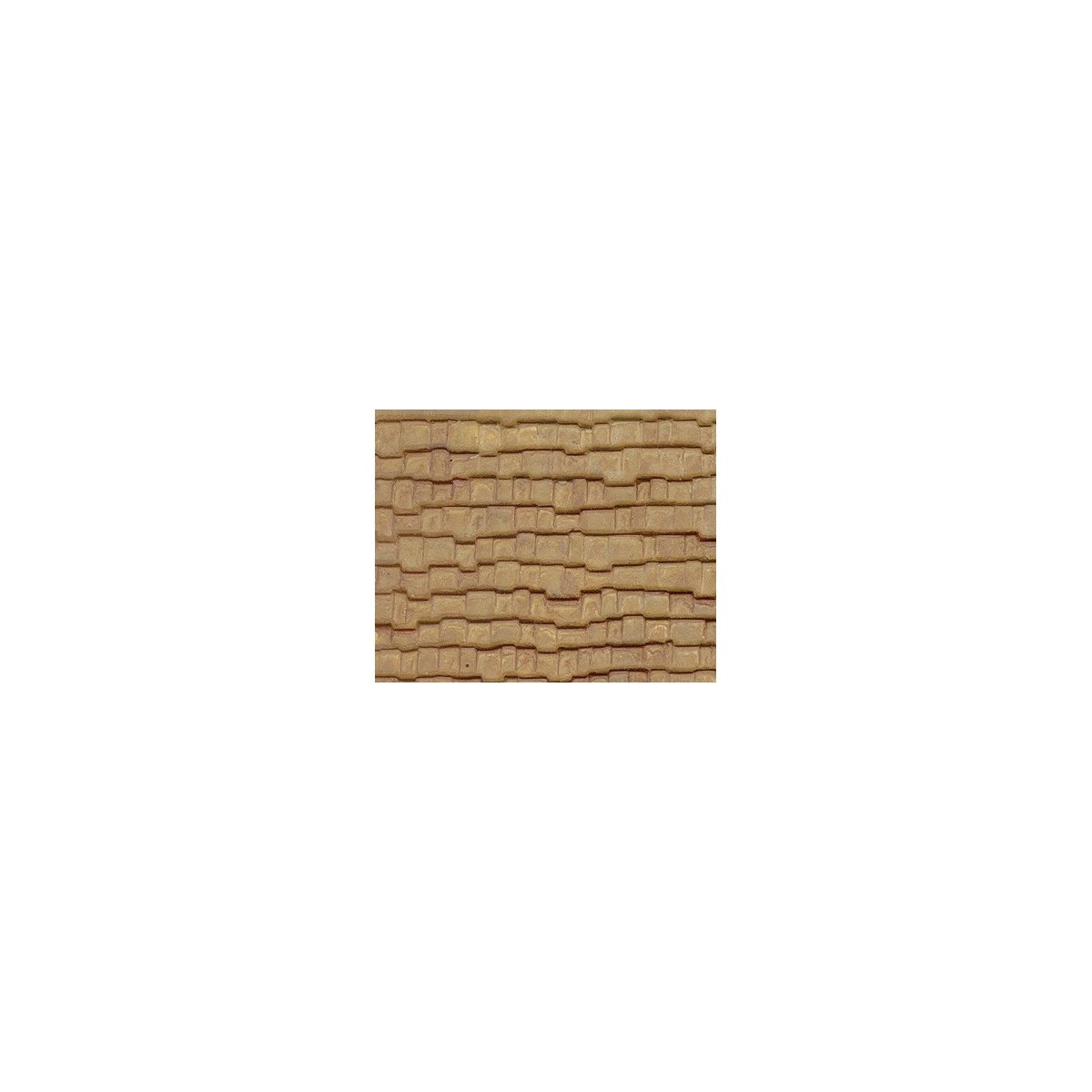 Patterned Sheets - Roofing - Wood Shake Shingles - .020 x 7 x 12` pkg(2) -- .250` Beige Shingles, O, Plastruct Inc 91655