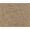 Patterned Sheets - Roofing - Wood Shake Shingles - .020 x 7 x 12` pkg(2) -- .125` Beige Shingles, HO, Plastruct Inc 91656