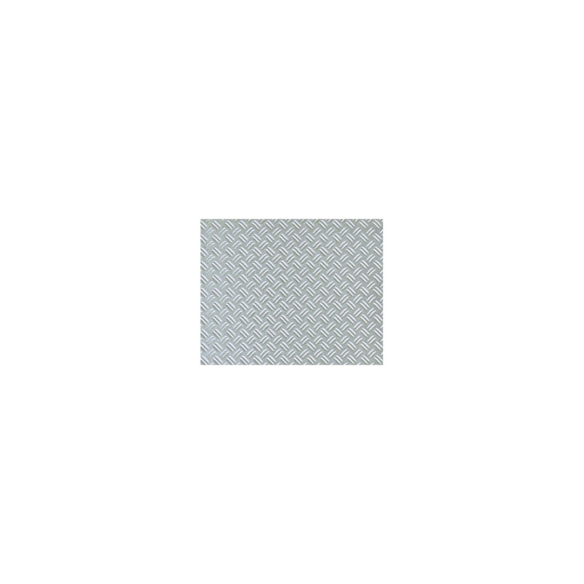 Patterned Sheets - Safety Tread - Double Diamond Plate - .020 x 7 x 12` pkg -- White - .150` Spacing, G, Plastruct Inc 91682