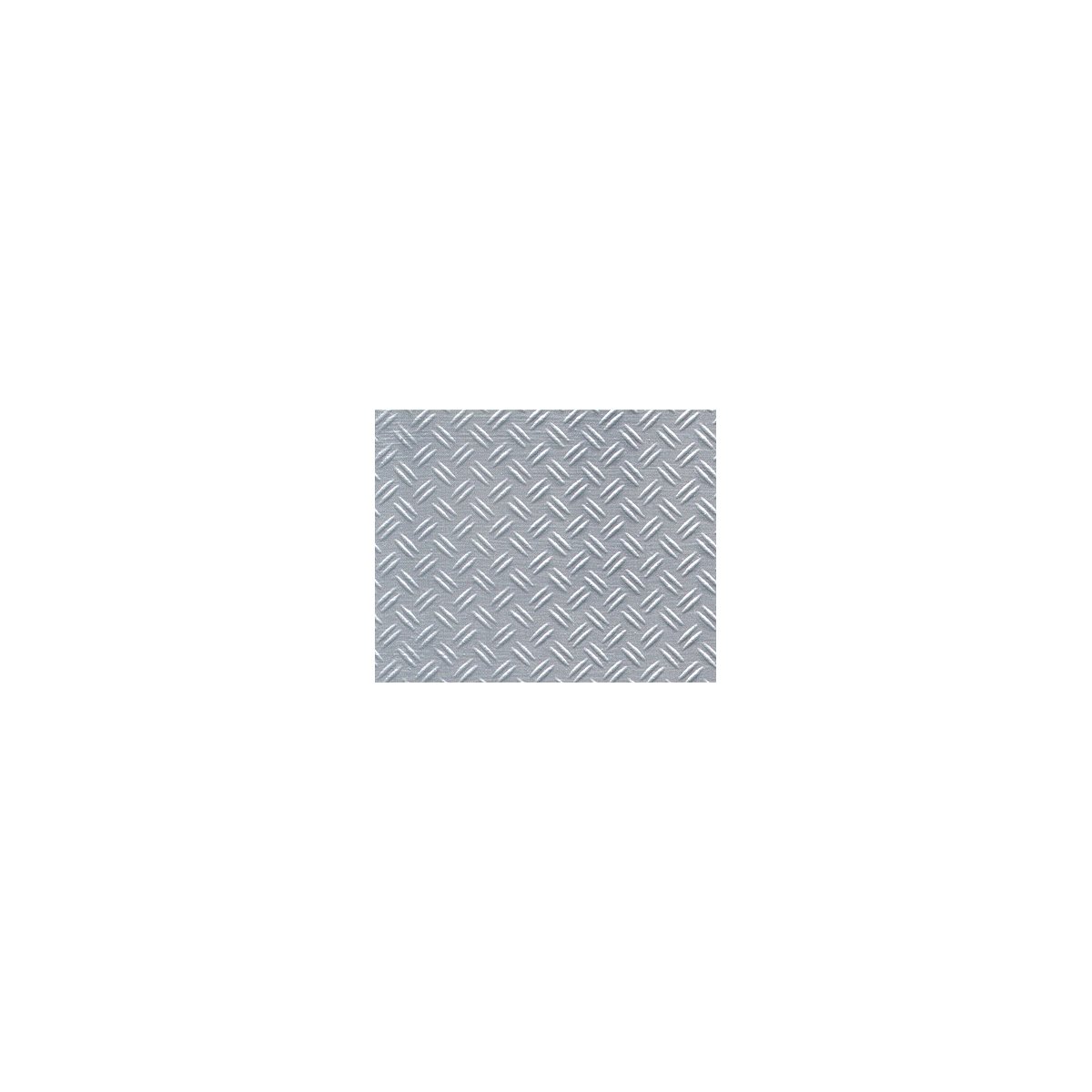 Patterned Sheets - Safety Tread - Double Diamond Plate - .020 x 7 x 12` pkg -- White - .187` Spacing, ALL, Plastruct Inc 91683