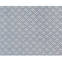 Patterned Sheets - Safety Tread - Double Diamond Plate - .020 x 7 x 12` pkg -- White - .187` Spacing, ALL, Plastruct Inc 91683