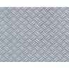 Patterned Sheets - Safety Tread - Double Diamond Plate - .020 x 7 x 12` pkg -- White - .187` Spacing, ALL, Plastruct Inc 91683