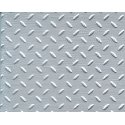 Patterned Sheets - Safety Tread - Single Diamond Plate - .020 x 7 x 12` pkg -- White - .125` Spacing, ALL, Plastruct Inc 91686