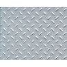 Patterned Sheets - Safety Tread - Single Diamond Plate - .020 x 7 x 12` pkg -- White - .125` Spacing, ALL, Plastruct Inc 91686