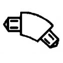 45-Degree Elbows pkg(5) -- Fits 570-90103, ALL, Plastruct Inc 95021