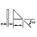 Support Triangles pkg(5) -- 1/4′, ALL, Plastruct Inc 95421