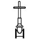 Gate Valves (Gray Butyrate Plastic) pkg(5) -- Fits 570-90101, ALL, Plastruct Inc 95501