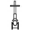 Gate Valves (Gray Butyrate Plastic) pkg(5) -- Fits 570-90101, ALL, Plastruct Inc 95501