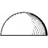 Acrylic Domes-Hemispherical -- 3/8′ Diameter, ALL, Plastruct Inc 95841