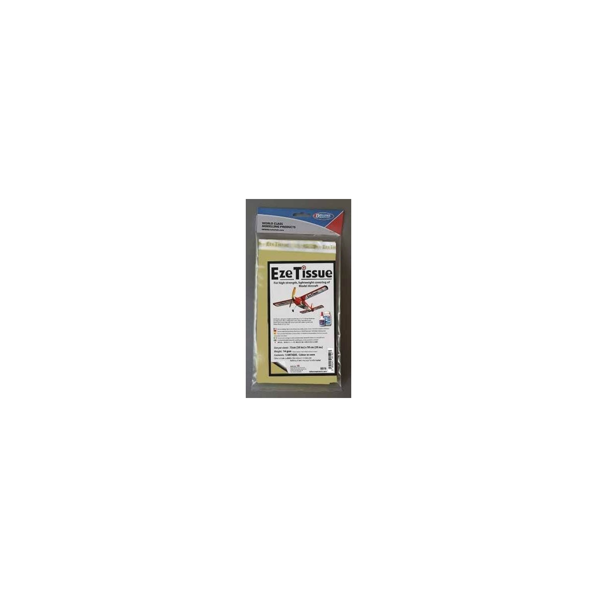 Eze Tissue for Aircraft - 29-1/2 x 19-11/16′ 75 x 50cm -- Antique Canvas pkg(5), ALL, Deluxe Materials Ltd BD78