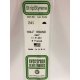 Styrene Half Round -- .060′ pkg(100), ALL, Evergreen Scale Models 6241