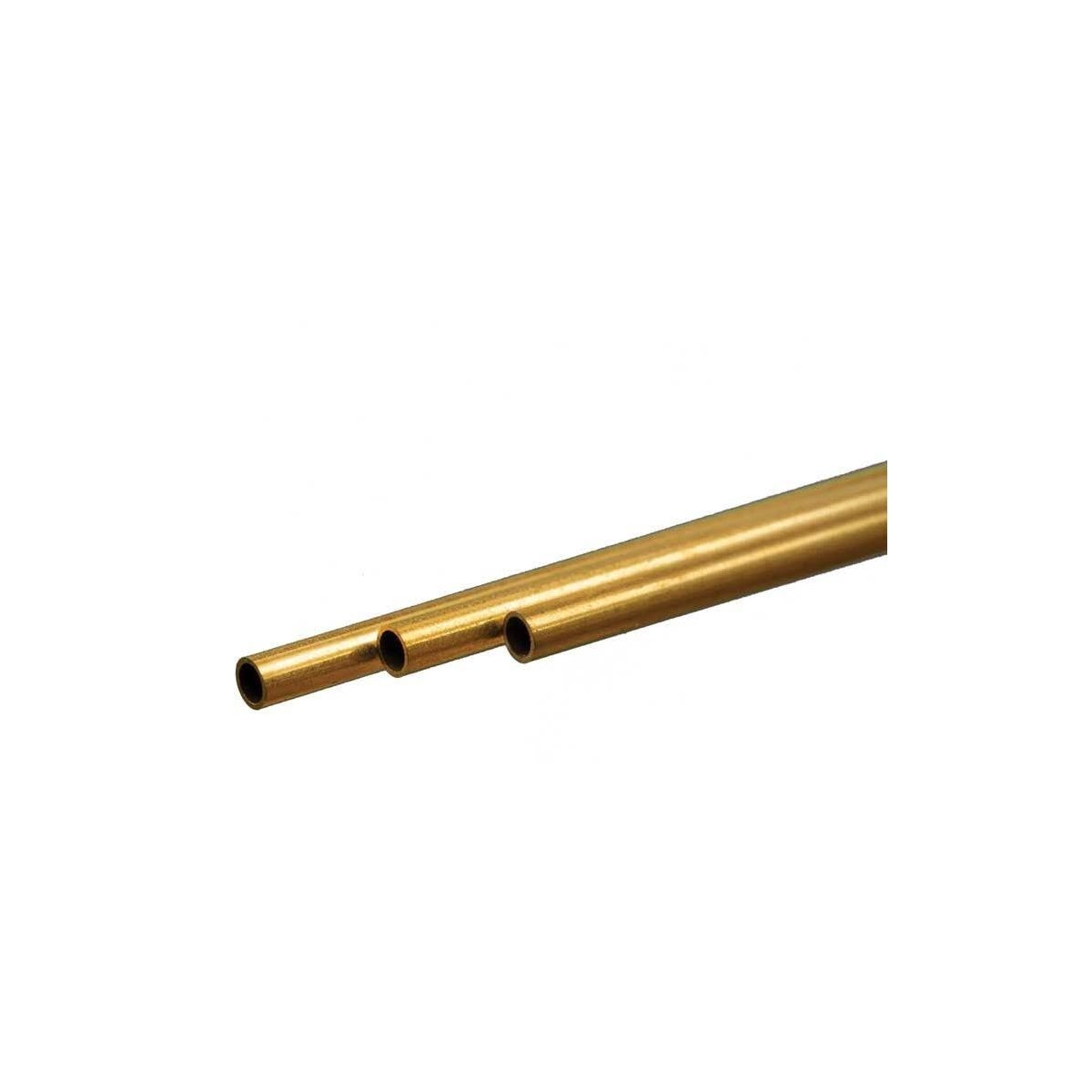 Round Brass Tube -- .16′ 4mm OD 0.45mm Wall x 300mm Long pkg(3), ALL, K & S Engineering 9822