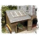 Shake-Style Laser Cut Shingles -- Bark Brown, HO, Bar Mills LLC 226