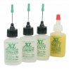 XL Lube Kit for N & Z Scales -- One 1/2oz 14.8mL Bottle Each: Ultra-Lite, Light, Heavy & NLGI Grease 1, ALL, Excelle Lubricants 