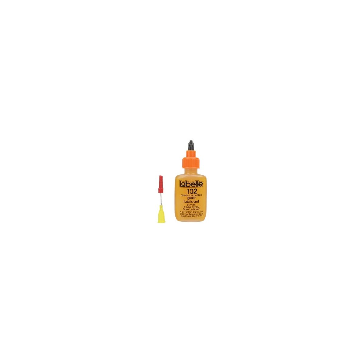 No. 102 Plastic Compatible Gear Lubricant with PTFE -- 1/2oz 14.8mL, ALL, Labelle Industries 102