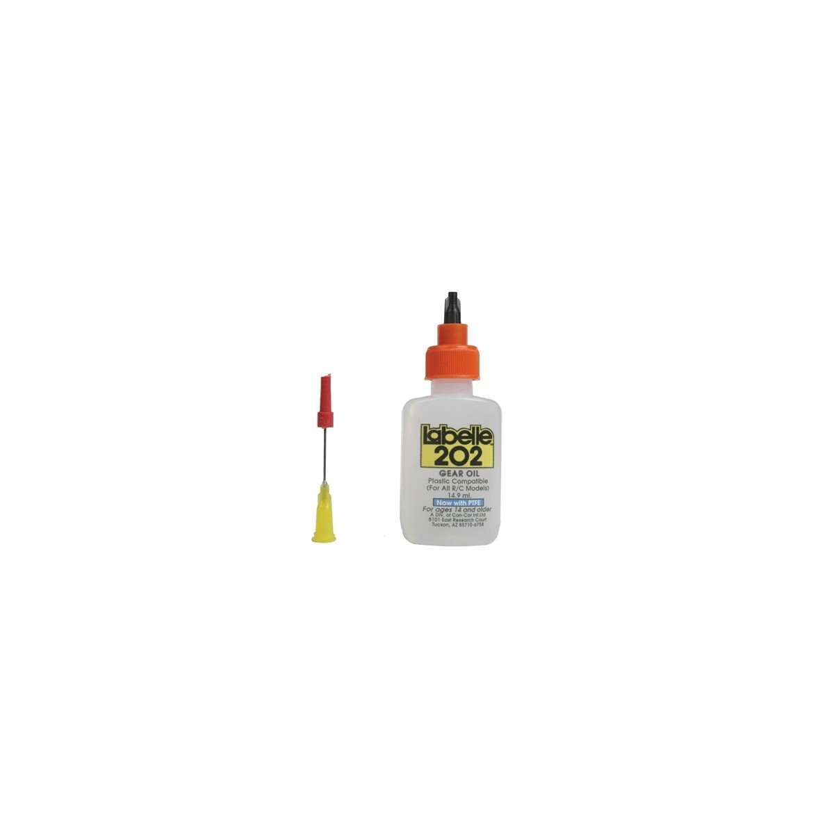 PTFE Bushing & Bearing Lubricant - 1/2oz 14.8mL -- For R/C & Slot Cars, ALL, Labelle Industries 202