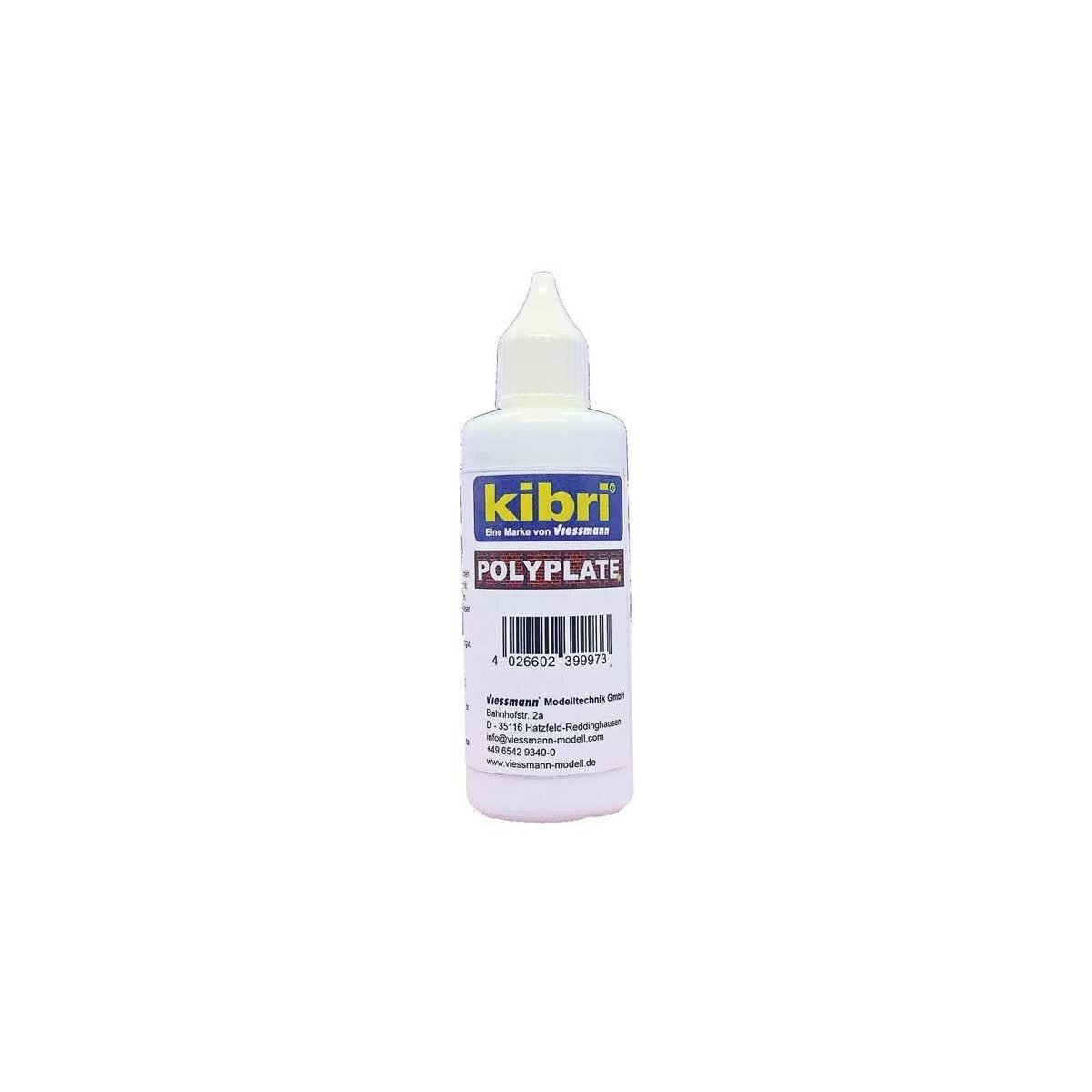 Polyplate Glue -- For Vollmer/Kibri Polyplate Kits 2.7oz 80ml, ALL, Kibri 39997