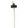 Non-Rusting Jar Adaptor for Floquil 28mm Jars (Plastic w/4-1/2′ Tube) -- Fits Badger 150, 155, 175, 200, 360 Models All Sold S