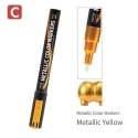 Super Metallic Color Paint Marker -- Metallic Yellow, ALL, DSPIAE MKA03