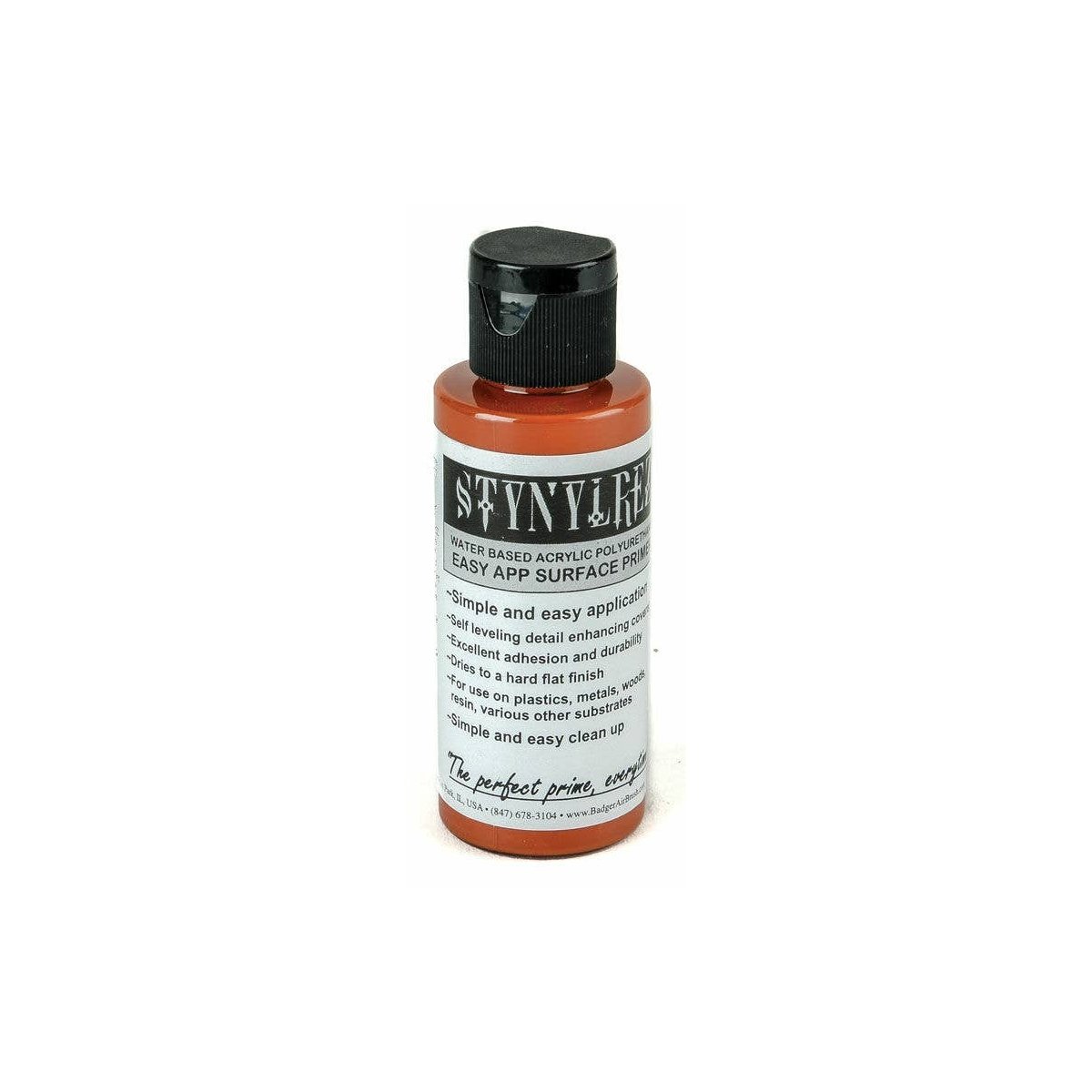 Modelflex Paint - Primer - 2oz 59.1mL -- Red-Brown, ALL, Badger Air Brush Co 204