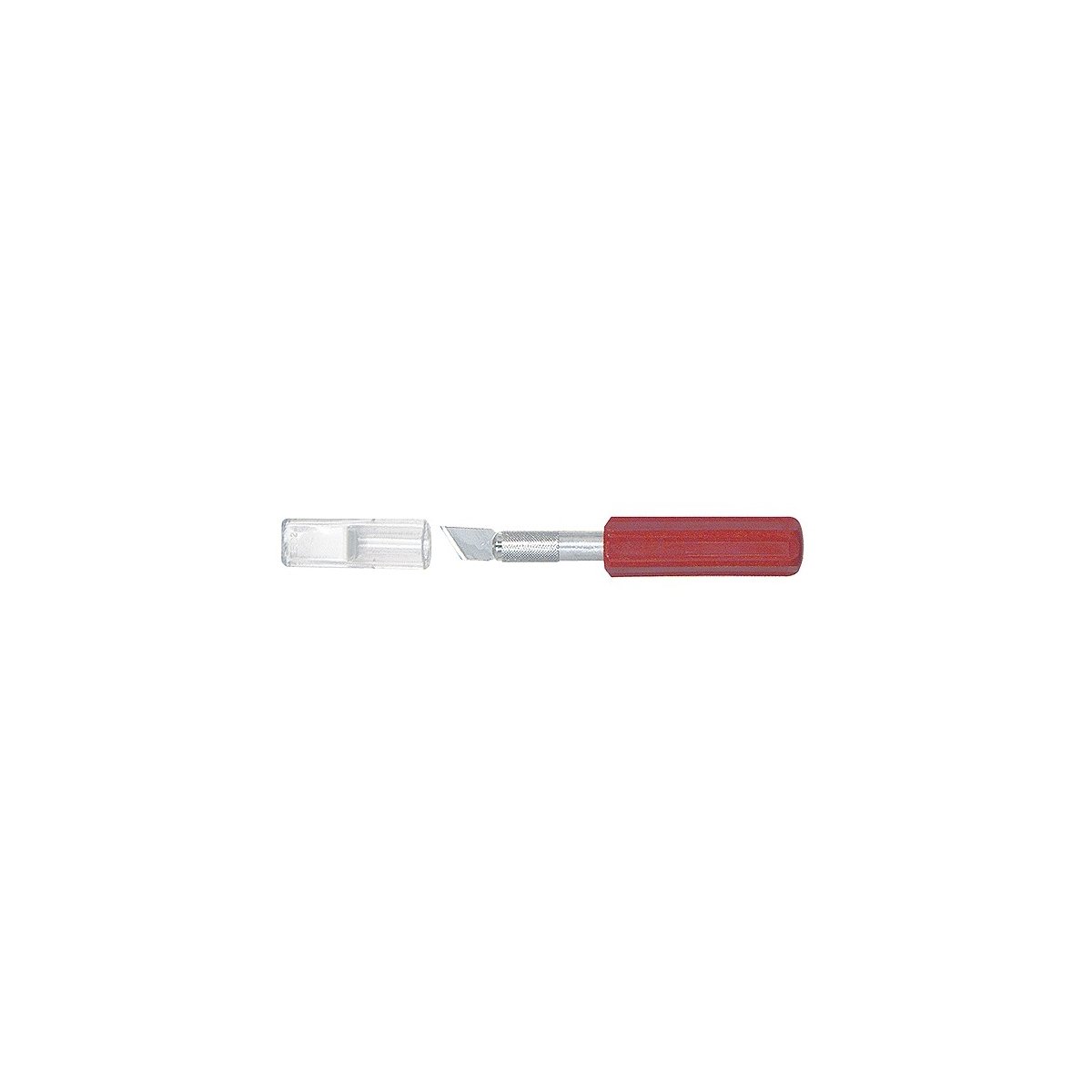 K5 Heavy Duty Plastic Red Handle Knife -- Carded w/Safety Cap, ALL, Excel Hobby Blades Corp. 16005