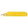 K8 Flat Yellow Handle Light Duty Knife -- Carded, ALL, Excel Hobby Blades Corp. 16008