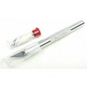 K2 Medium Duty Round Aluminum Handle Knife -- Tubed w/Safety Cap & (5) Assorted Blades, ALL, Excel Hobby Blades Corp. 19102