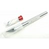 K2 Medium Duty Round Aluminum Handle Knife -- Tubed w/Safety Cap & (5) Assorted Blades, ALL, Excel Hobby Blades Corp. 19102