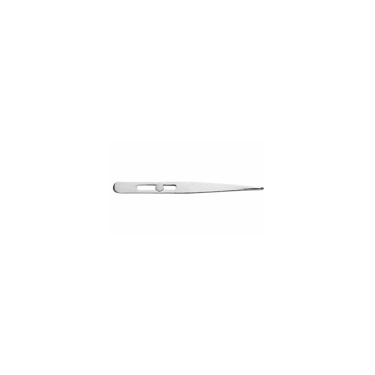 Stainless Steel Tweezers -- 4-3/4′ Slide Lock Pointed, Carded, ALL, Excel Hobby Blades Corp. 30411