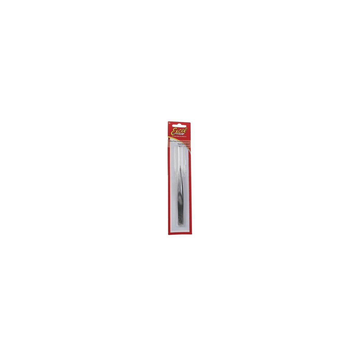 Hollow Handle Fine Point Tweezers -- Polished Finish, ALL, Excel Hobby Blades Corp. 30419