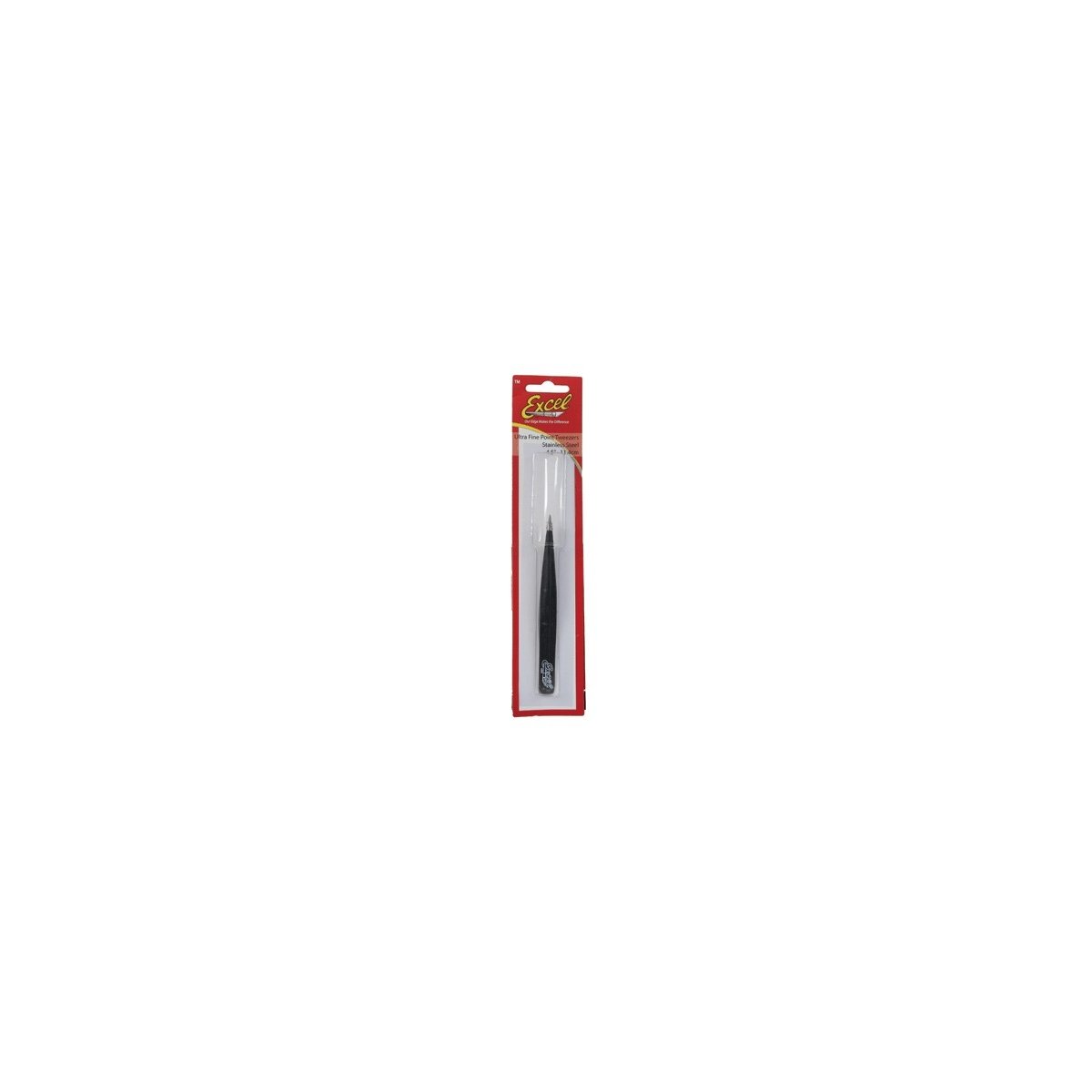 Hollow Handle Fine Point Tweezers -- Black, ALL, Excel Hobby Blades Corp. 30422
