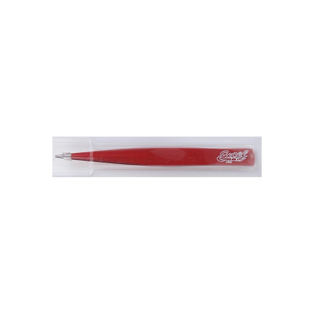 Hollow Handle Fine Point Tweezers -- Red, ALL, Excel Hobby Blades Corp. 30428