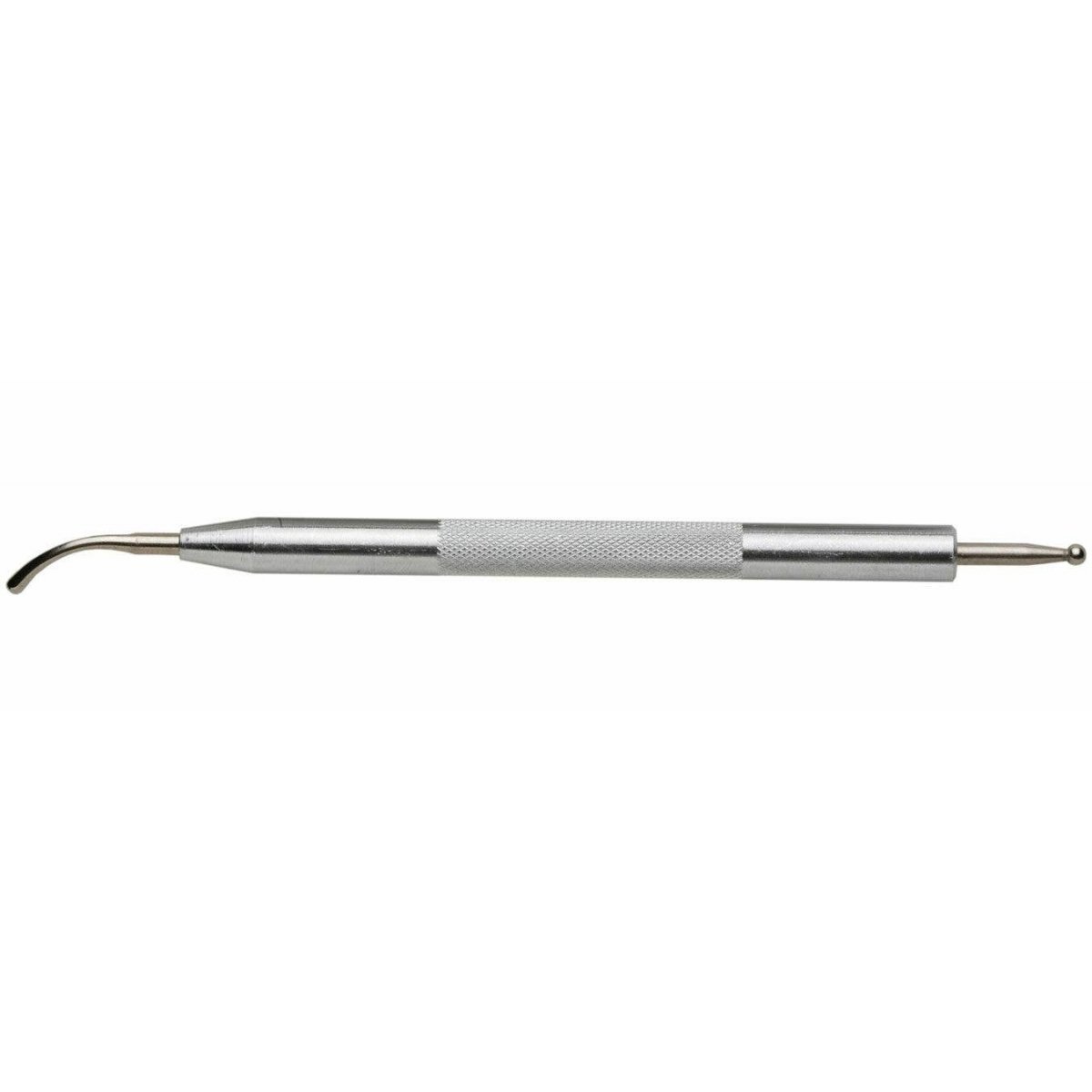 Aluminum Handle Burnisher -- Double Ended, Carded, Comes With 1/8` Ball & 1/8` Spoon Tips, ALL, Excel Hobby Blades Corp. 30609