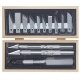 Knife Sets -- Wooden Box Craftsman Set, Carded, ALL, Excel Hobby Blades Corp. 44283