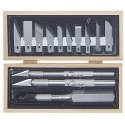 Knife Sets -- Wooden Box Craftsman Set, Carded, ALL, Excel Hobby Blades Corp. 44283