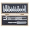 Knife Sets -- Wooden Box Craftsman Set, Carded, ALL, Excel Hobby Blades Corp. 44283