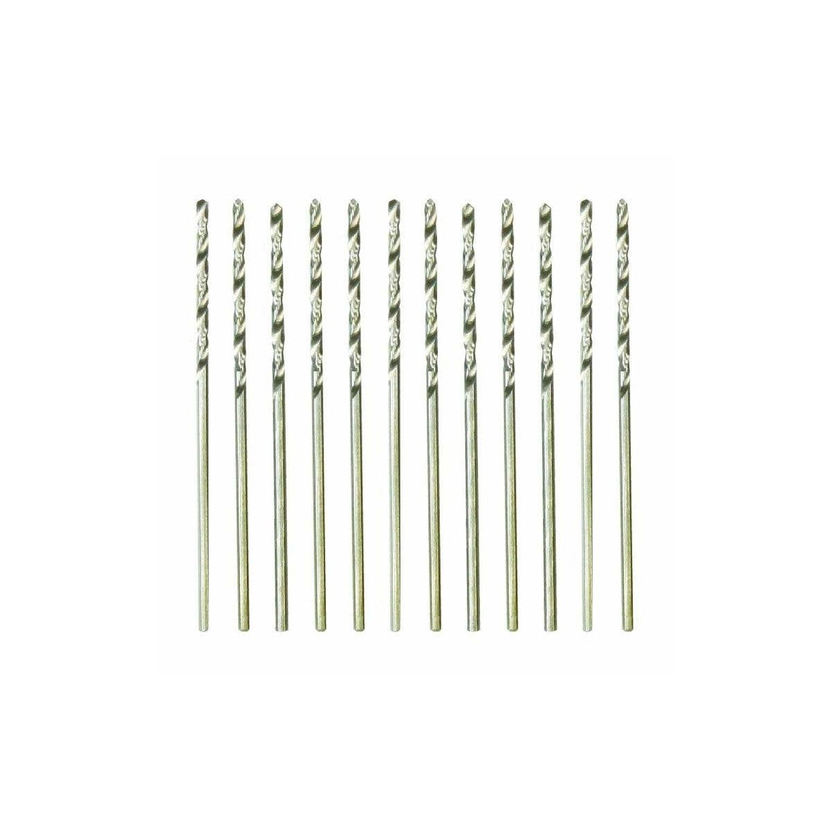 Fine High-Speed Twist Drill Bit - pkg(12) in Tube, Carded -- 50, ALL, Excel Hobby Blades Corp. 50050