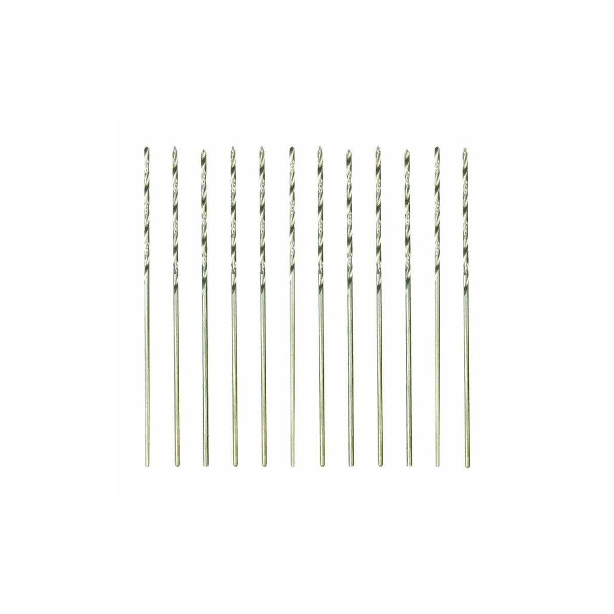Fine High-Speed Twist Drill Bit - pkg(12) in Tube, Carded -- 61, ALL, Excel Hobby Blades Corp. 50061