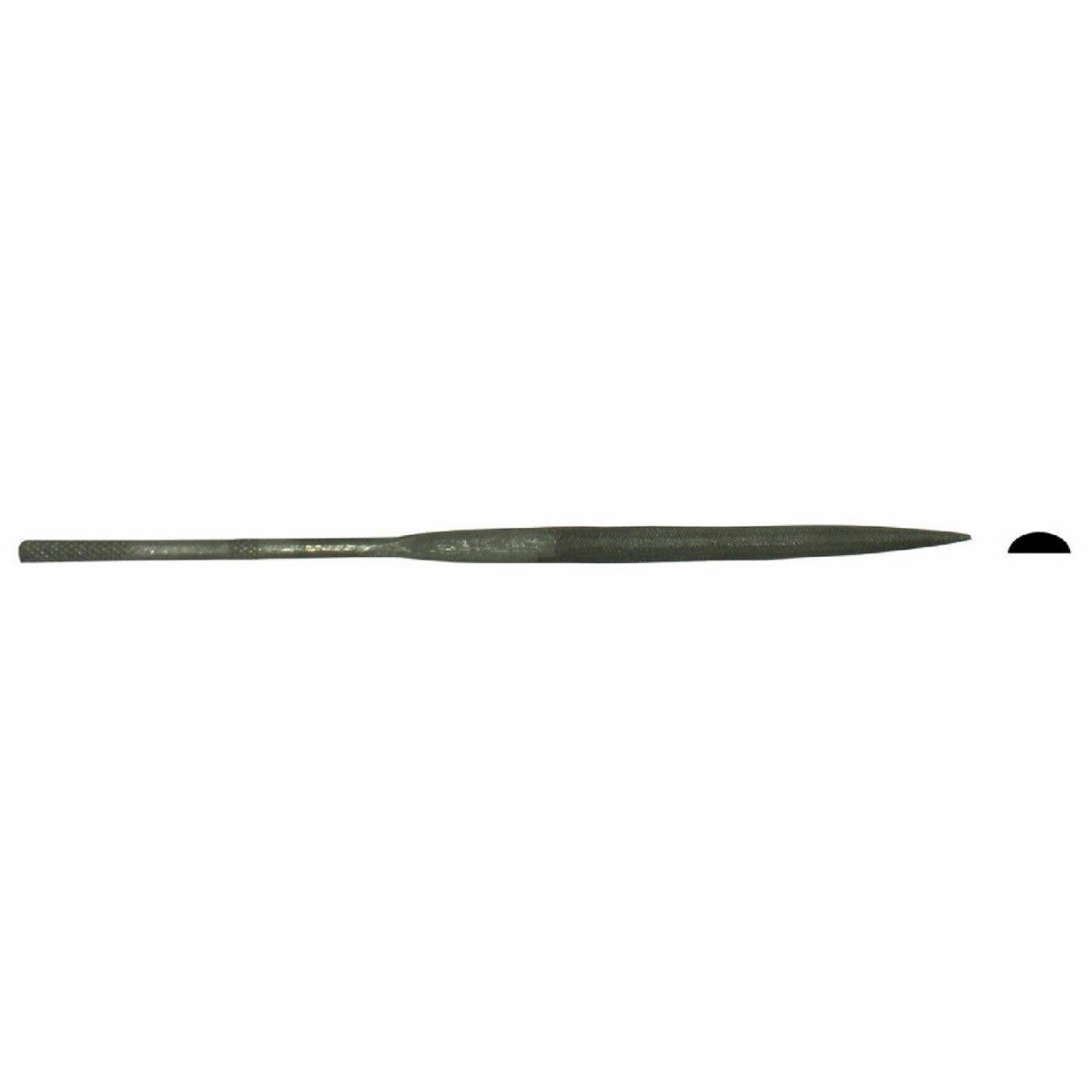 5-1/2′ Long, Cut 2 Needle Files -- Half-Round File, Carded, ALL, Excel Hobby Blades Corp. 55606