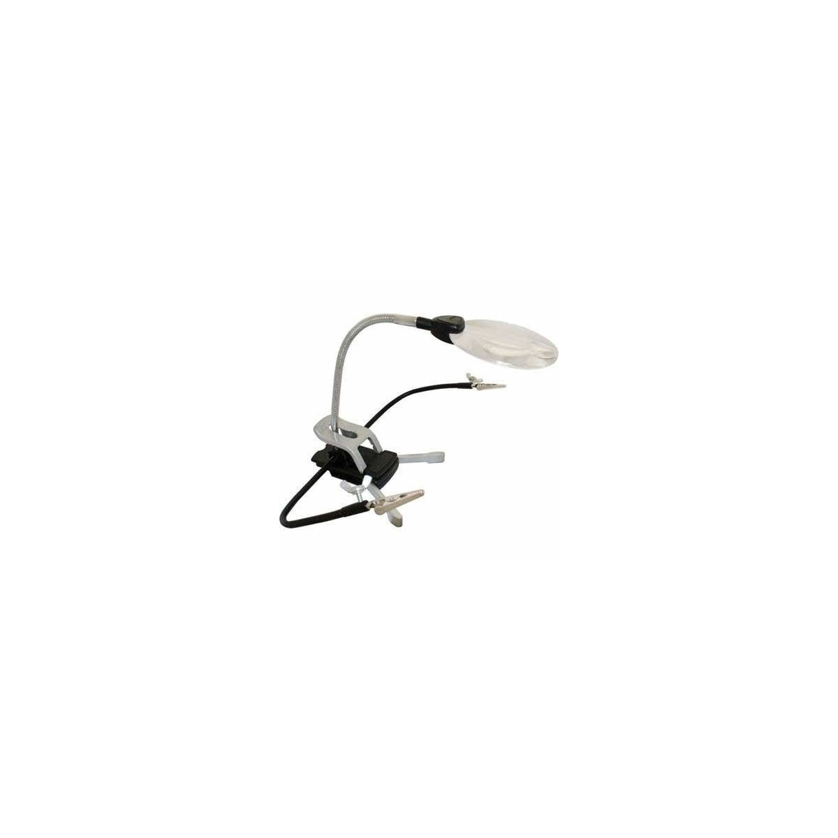Helping Hands Magnifier -- With LED Light & 2 Hands, ALL, Excel Hobby Blades Corp. 55669