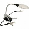 Helping Hands Magnifier -- With LED Light & 2 Hands, ALL, Excel Hobby Blades Corp. 55669